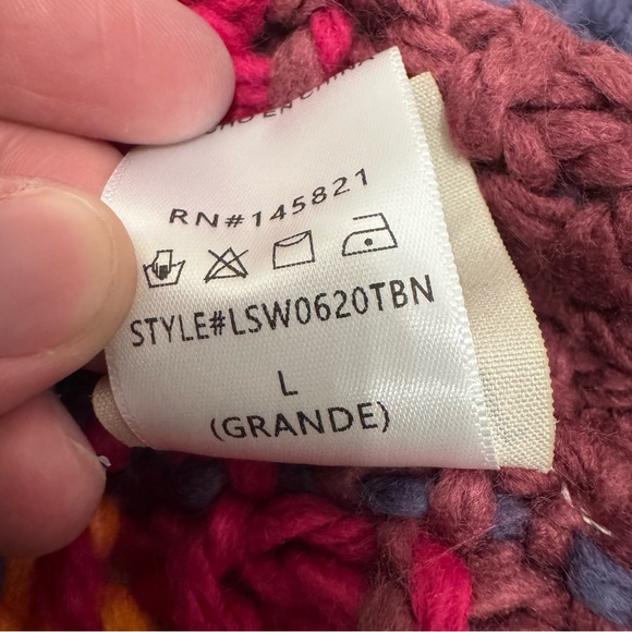 Three Bird Nest Colorful Striped Cardigan - Picture 4 of 6